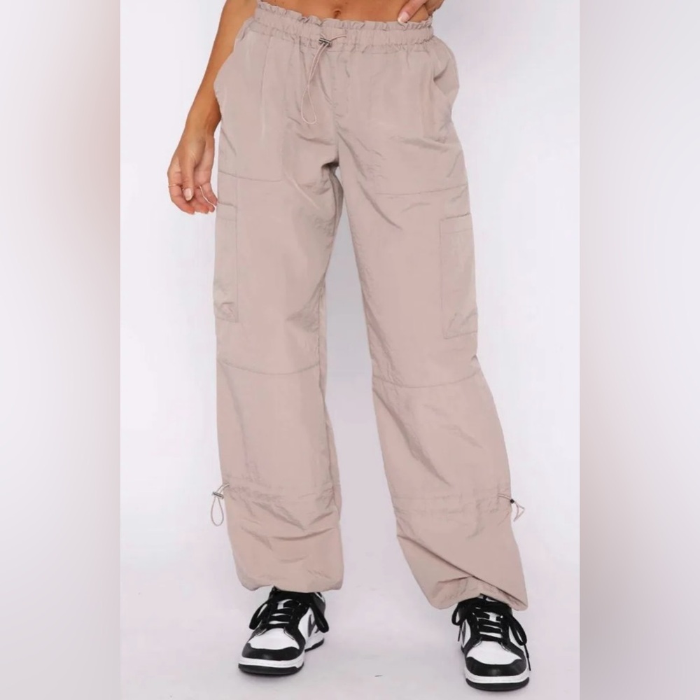 WHITE FOX BOUTIQUE “Never Blend In” Parachute Cargo Pants Joggers - X-Small
